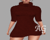 Afro Red Sweater Dress
