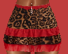 Red Leopard Skirt