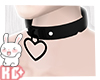 Ko ll Choker Heart Blk