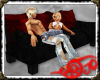 *Jo* Black n Red Couch 1