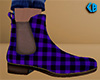 Purple Boots Plaid (M)