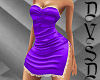 Dress W/Lace in Purple