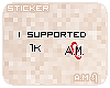 A.M.| 1k Support