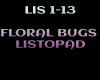 FLORAL BUGS - LISTOPAD