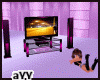 B*Pink Tv set poses