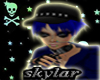 -SKY- D/Blue Punk Hair