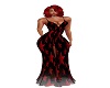 red stars gown