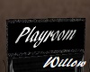 Black Playroom Sign