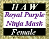 Royal Purple Ninja Mask