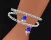Silver Blue R Bracelet L
