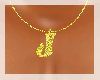 [DF] J gold necklace