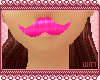 w.rave pink moustache