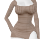 M-brown knitted