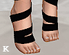 wrapped feet