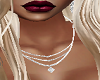 Silver diamond necklace