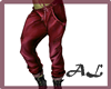 [AL] red cargo pants