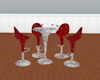 Ruby Red Club Table Set