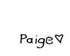 Paige headsign