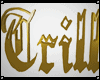 3D Gold Trill Sign
