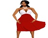 MP~RED/W  HALTER DRESS