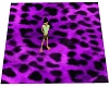 Purple Leopard Print Rug