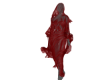 Couture Red Veil