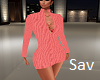 Coral Sweater Dress (RL)