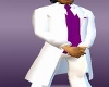 White & Purple Suit Top