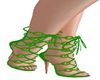 MY Emerald Strap Heels