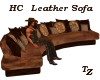 TZ HC Leather Sofa