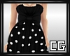 (CG) Dotty Dress Black