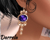 Gold Earring & Violet+BR
