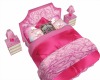 pink hello kitty bed
