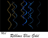 Blue gold Ribbons