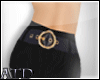 A|belted black hw shorts