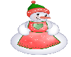 snow woman sticker