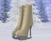 Quared Ski Heels - Creme