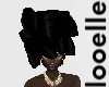 City Glam Hair Hat Black