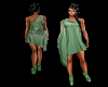 Goddess Dress Green