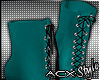 !ACX!Diva Boots Teal
