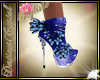 Blue butterfly boot