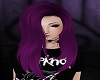 dark purple long hair