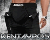 !!K! Dropped Pants Black