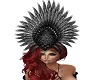 showgirl headdress black