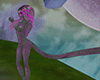 grey pink furry bikini