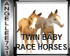 TWIN BABY RACE HORSES an