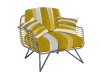 Mustard Striped Chair