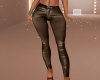 Brown leather pants