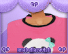 *B*pink panda sweater