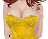 Dark yellow club dress